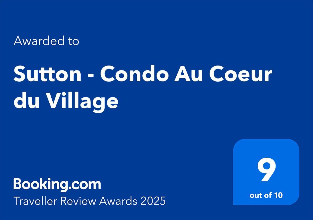 Sutton - Condo Au Coeur Du Village Dış mekan fotoğraf